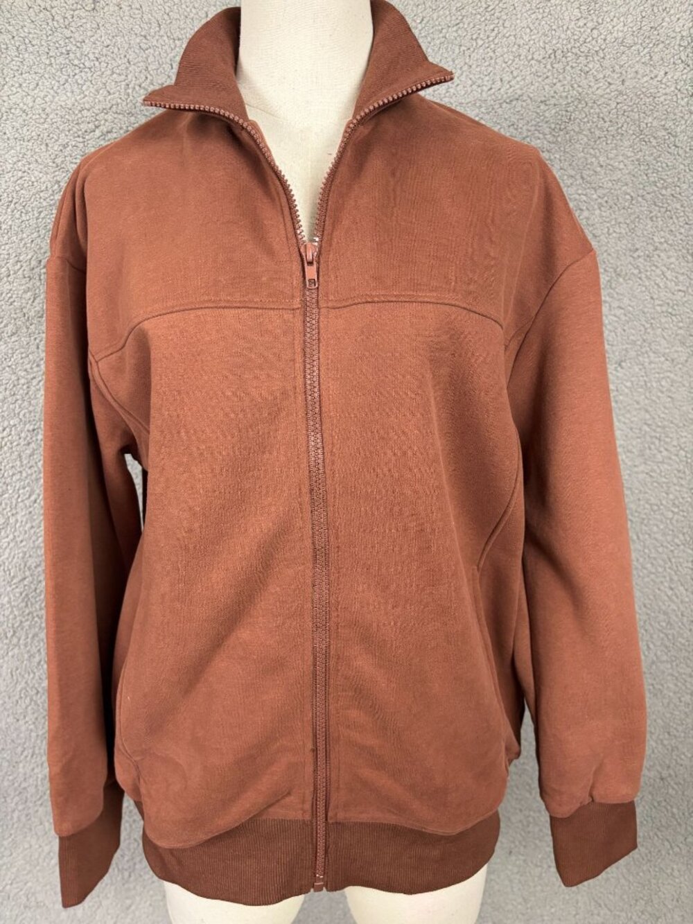 PrettyGarden Women's Full-Zip Fleece Jacket Brown Size Small New With Tags. - Picture 2 of 8